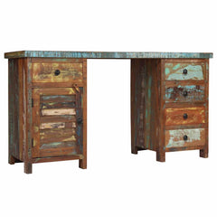 Pedestal Desk 140x50x77 cm Solid reclaimed wood