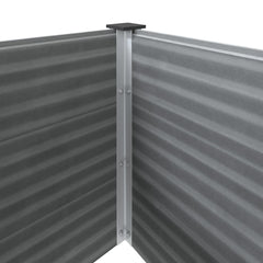 Garden Raised Bed WPC Grey Depth 50 cm 150 cm 54 cm