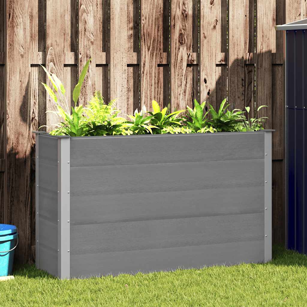 Garden Raised Bed WPC Grey Depth 50 cm 150 cm 91 cm