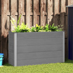 Garden Raised Bed WPC Grey Depth 50 cm 150 cm 91 cm