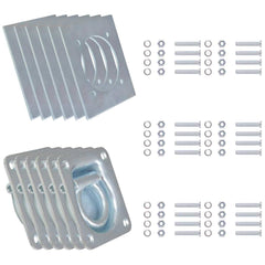 vidaXL Lashing Rings for Trailer 6 pcs Galvanised Steel 2000 kg 2