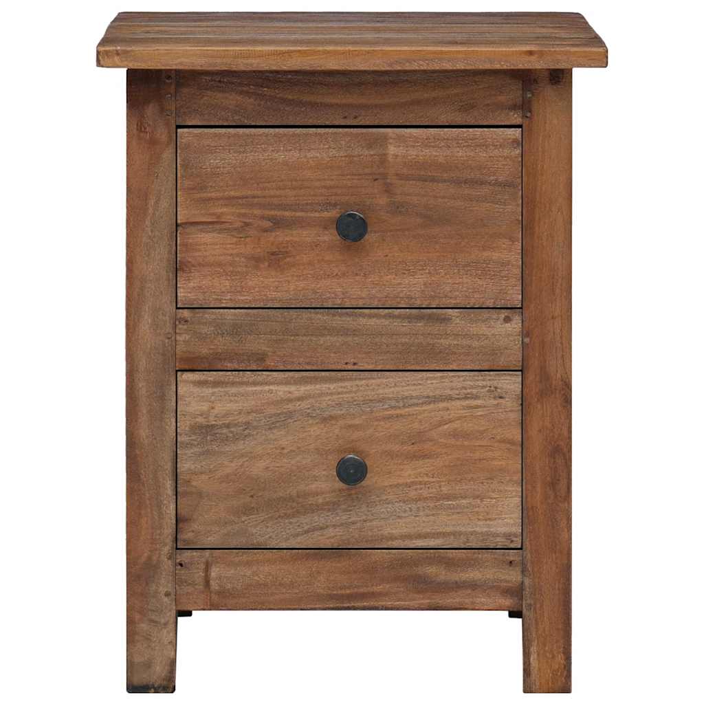 vidaXL Nightstand Solid Mahogany Wood 40x30x51 cm 5