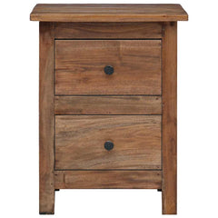 vidaXL Nightstand Solid Mahogany Wood 40x30x51 cm 5