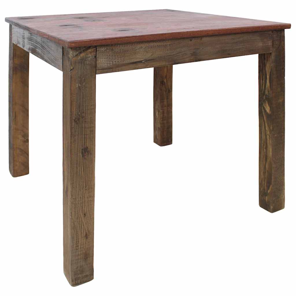 vidaXL Dining Table Mixed Recycled Wood 82x80x76 cm 2