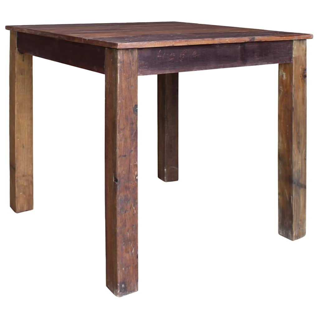 vidaXL Dining Table Mixed Recycled Wood 82x80x76 cm 4