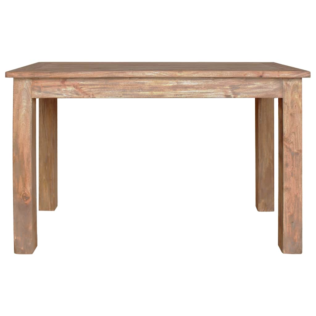 vidaXL Dining Table Solid Mahogany Wood 120x60x77 cm 3