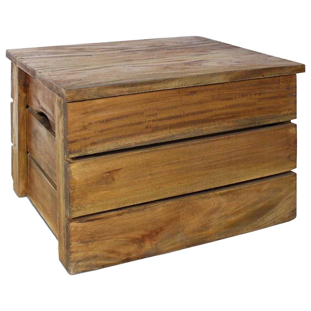 244498 vidaXL Storage Crate Set 2 Pieces Solid Mahogany Wood 4