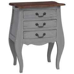 vidaXL Bedside Cabinet Solid Mahogany Wood 48x35x64 cm 2