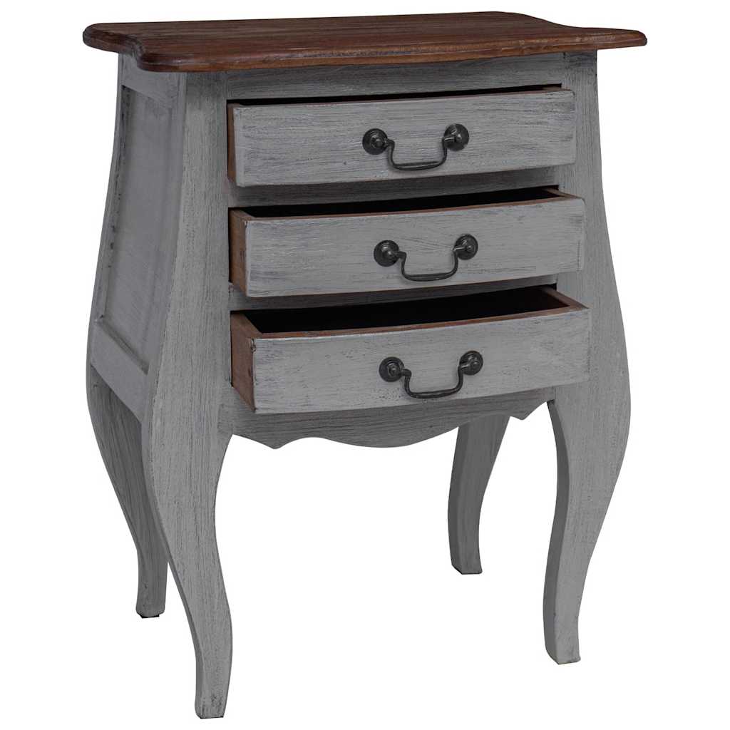 vidaXL Bedside Cabinet Solid Mahogany Wood 48x35x64 cm 4