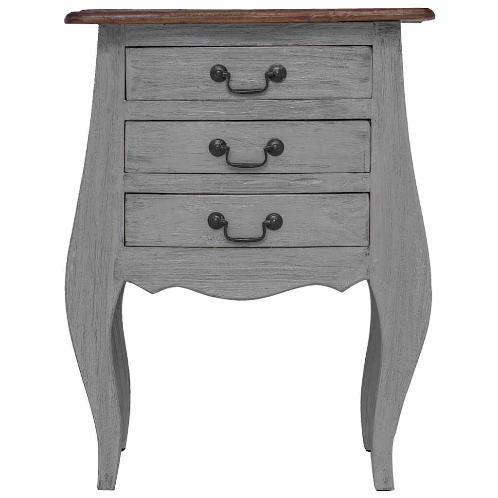 vidaXL Bedside Cabinet Solid Mahogany Wood 48x35x64 cm 5