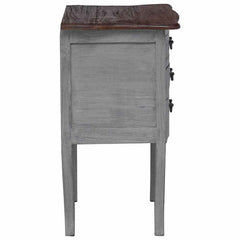 vidaXL Bedside Cabinet Solid Mahogany Wood 48x35x64 cm 6