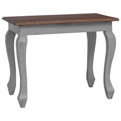 Nesting Table 3 pcs Brown Solid Mahogany wood Brown and white