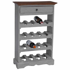 vidaXL Wine Rack Solid Mahogany Wood 55x23x85 cm 3