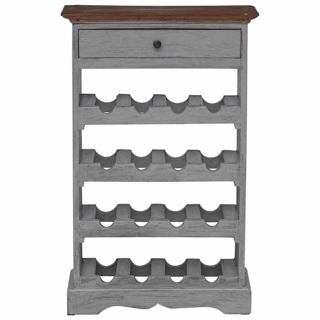vidaXL Wine Rack Solid Mahogany Wood 55x23x85 cm 4