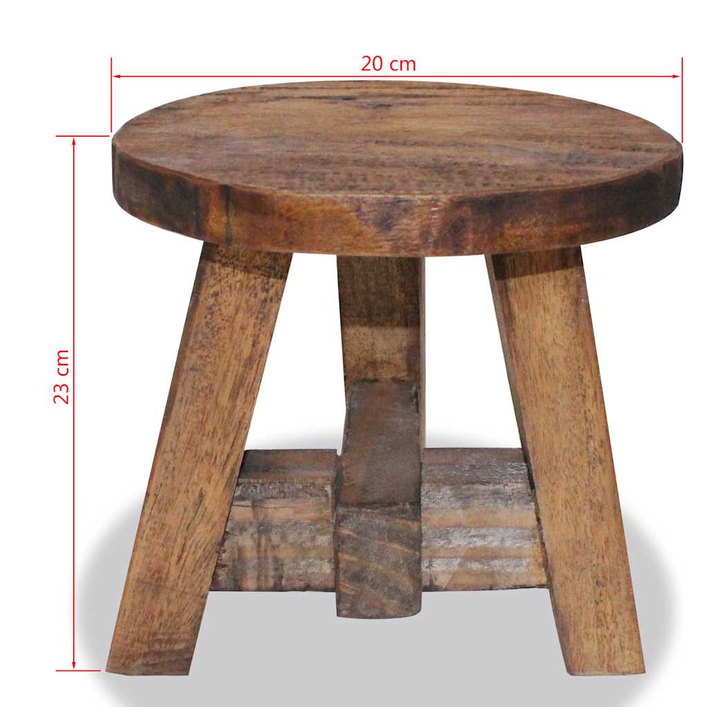 244508 vidaXL Stool Solid Mahogany Wood 3