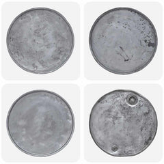 244511 vidaXL Coffee Table Mixed Recycled Wood 60x45 cm Silver 3