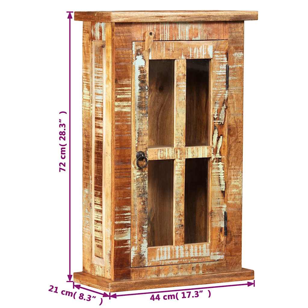 vidaXL Wall Cabinet Solid Reclaimed Wood 44x21x72 cm 4