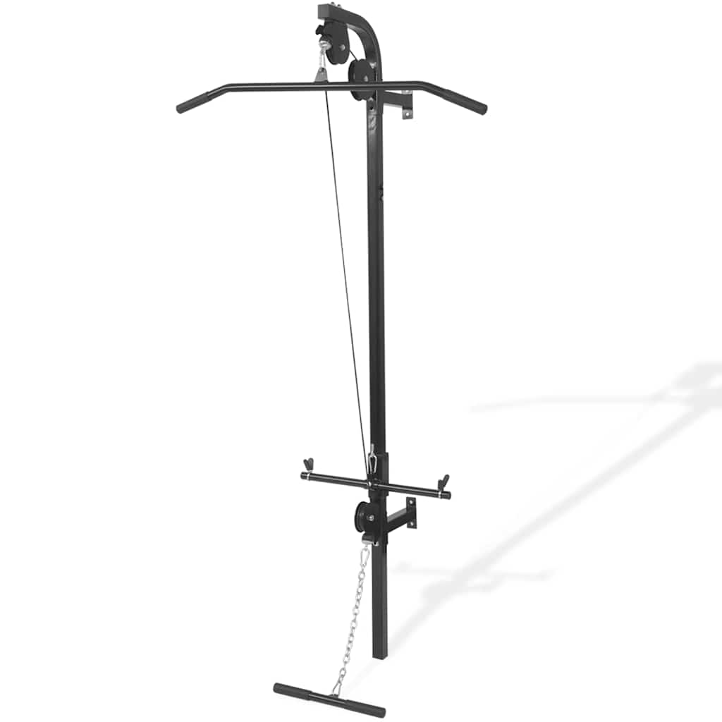 91369 vidaXL Wall-mounted Home Gym with 2 Pulleys 2