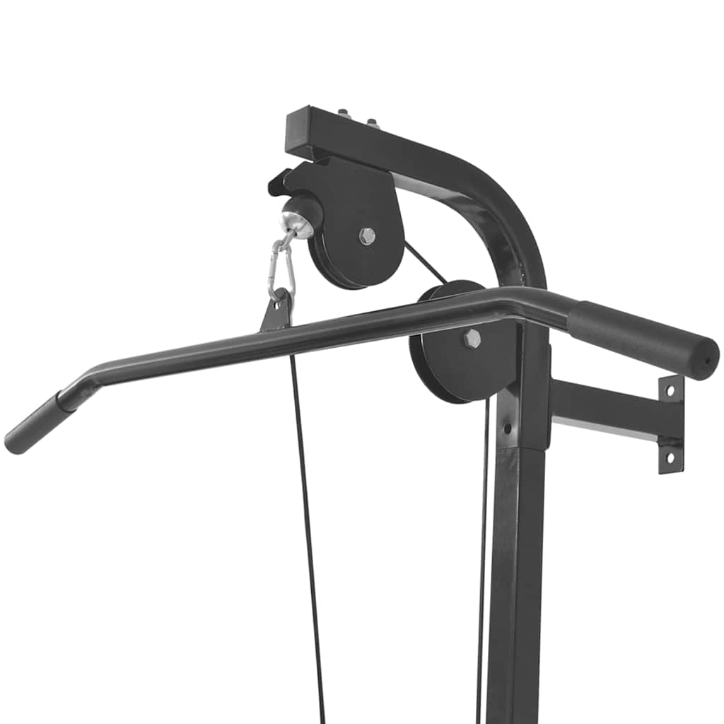 91369 vidaXL Wall-mounted Home Gym with 2 Pulleys 4