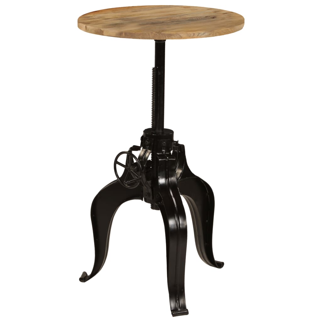vidaXL Bar Table Solid Mango Wood 60x(76-110) cm 4