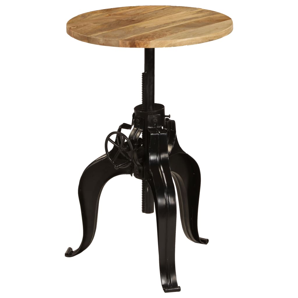vidaXL Bar Table Solid Mango Wood 60x(76-110) cm 5