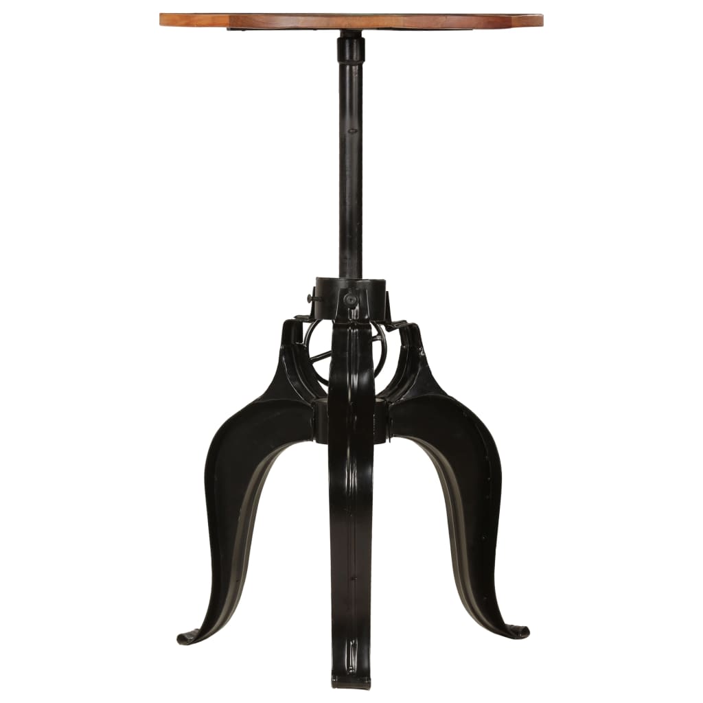 vidaXL Bar Table Solid Reclaimed Wood 60x(76-110) cm 2