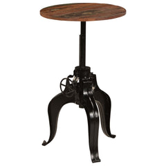 vidaXL Bar Table Solid Reclaimed Wood 60x(76-110) cm 4