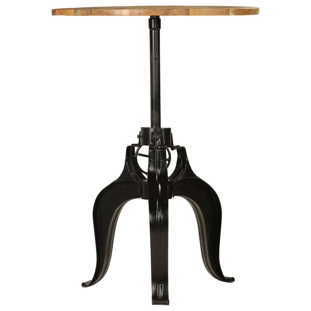 vidaXL Bar Table Solid Mango Wood 75x(76-110) cm 2