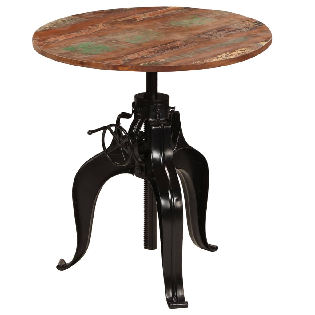 vidaXL Bar Table Solid Reclaimed Wood 75x(76-110) cm 1