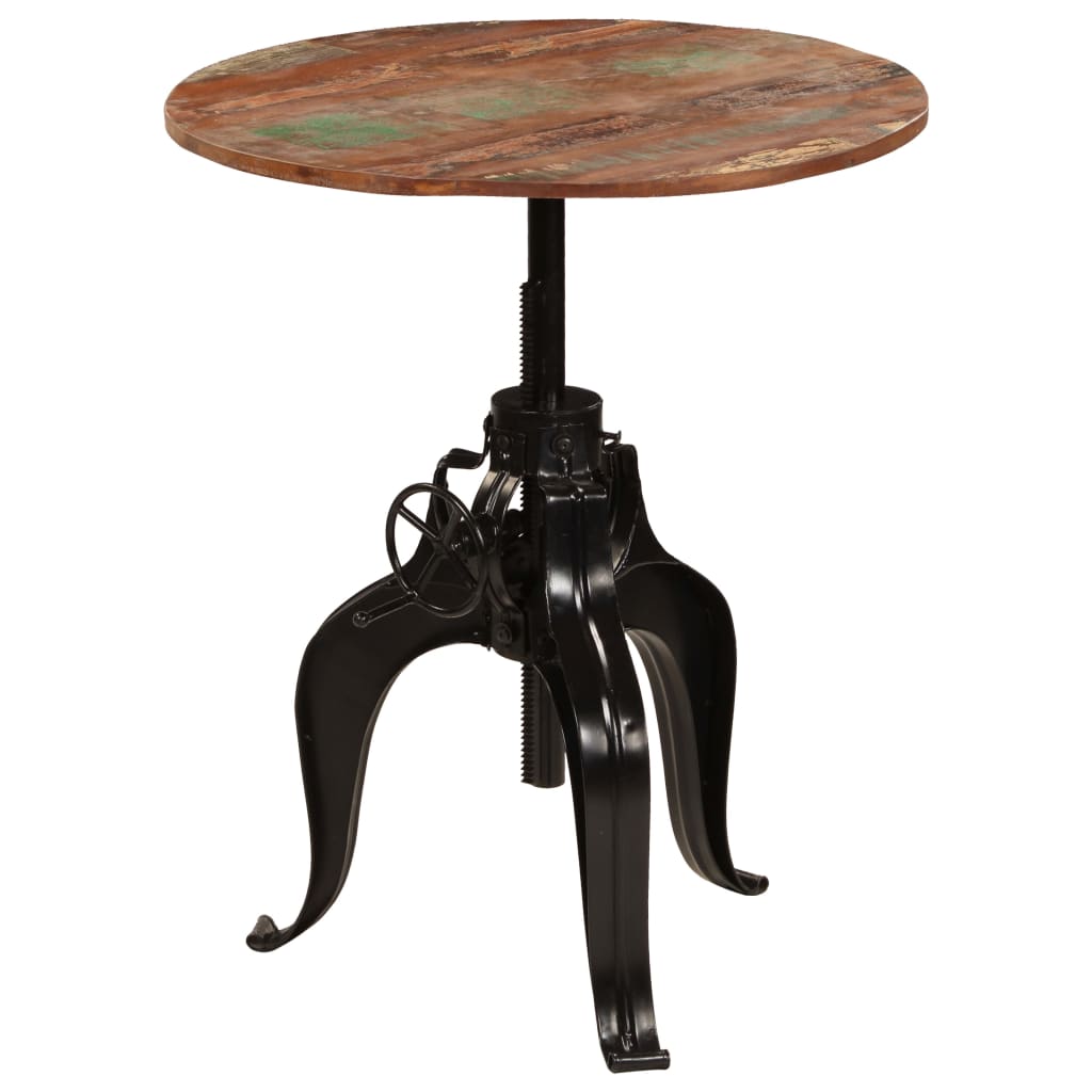 vidaXL Bar Table Solid Reclaimed Wood 75x(76-110) cm 5