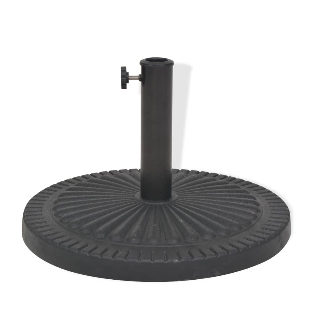 vidaXL Parasol Base Resin Round Black 29 kg 3