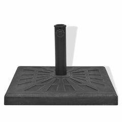 vidaXL Parasol Base Resin Square Black 19 kg 3