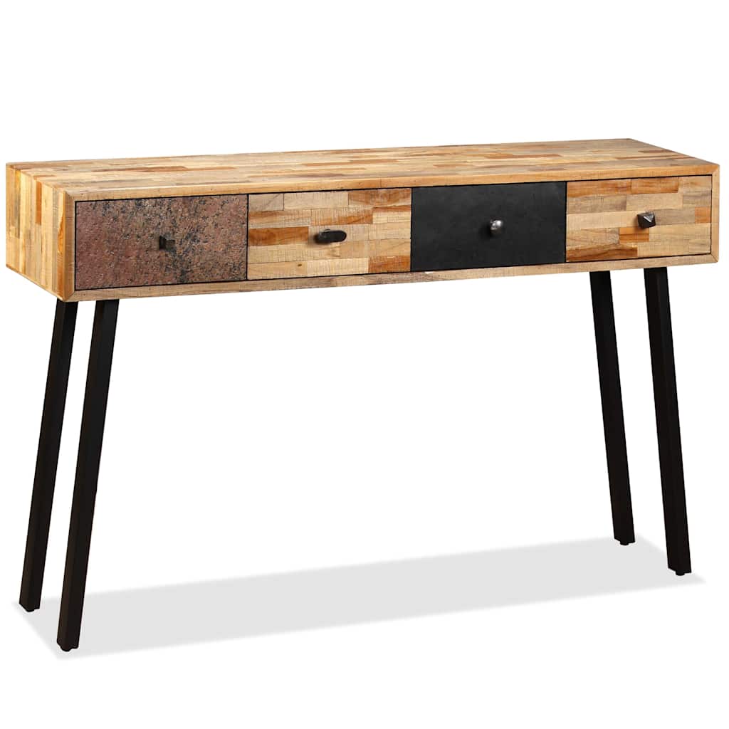 245403 vidaXL Console Table Solid Reclaimed Teak 120x30x76 cm 2