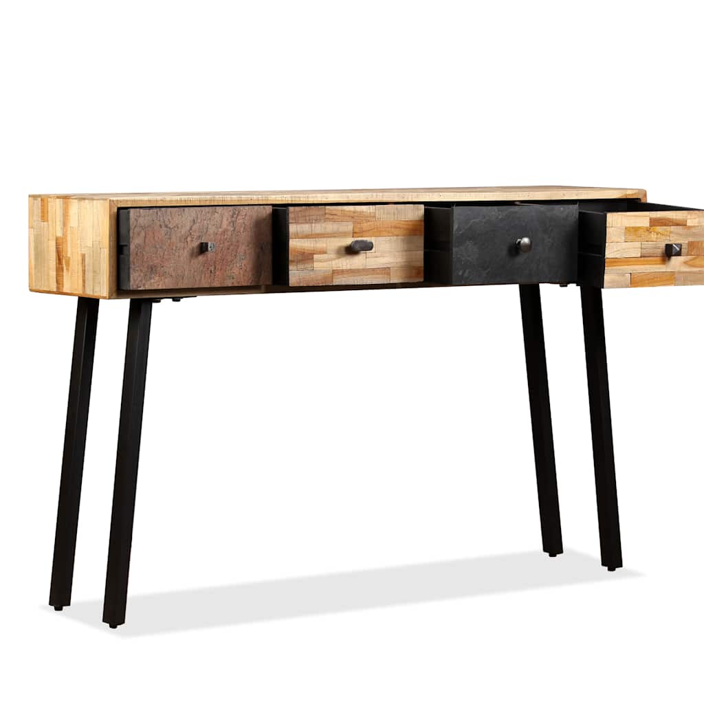 245403 vidaXL Console Table Solid Reclaimed Teak 120x30x76 cm 4