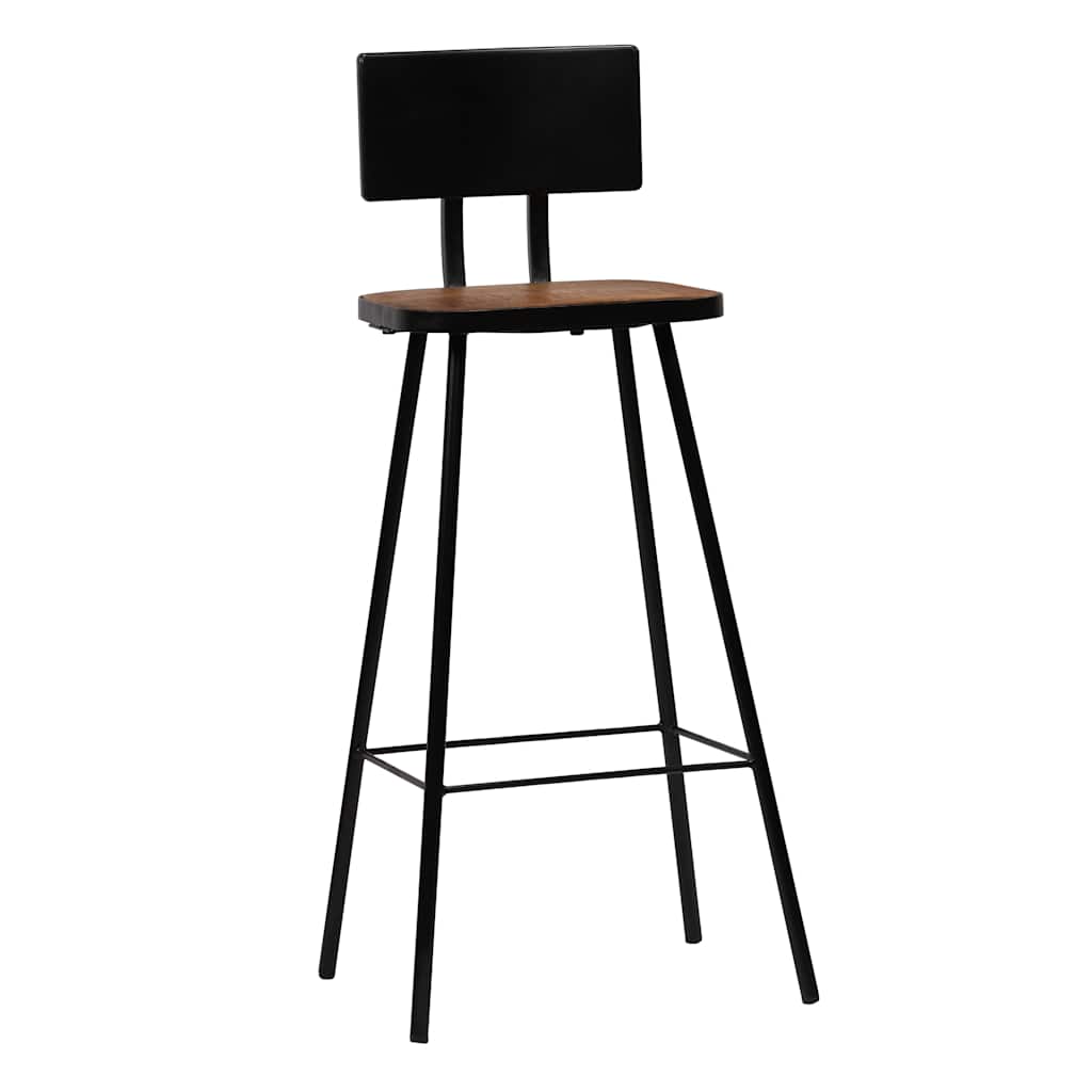 vidaXL Bar Stools 4 pcs Solid Reclaimed Wood 4