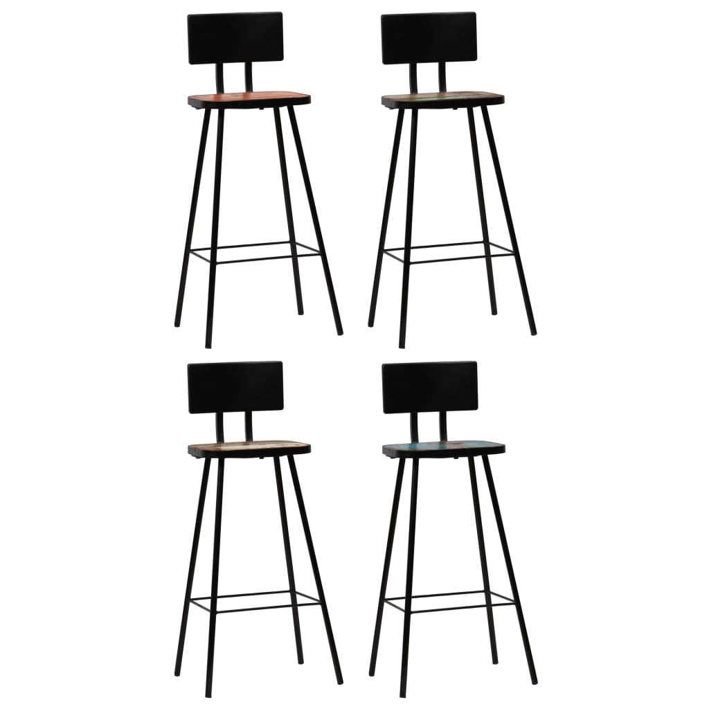 Bar Stools Solid Reclaimed Wood 4