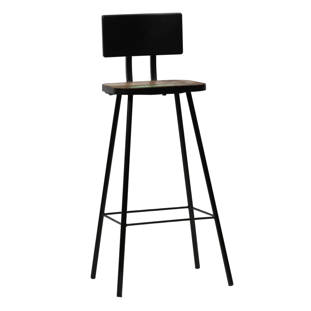 Bar Stools Solid Reclaimed Wood 4