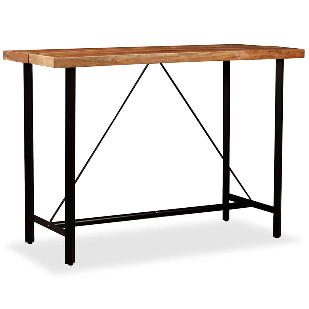 Bar Table Solid Acacia Wood
