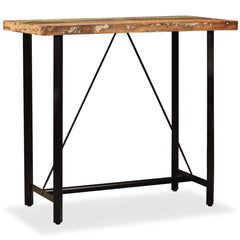Bar Table Solid Reclaimed Wood in Brown