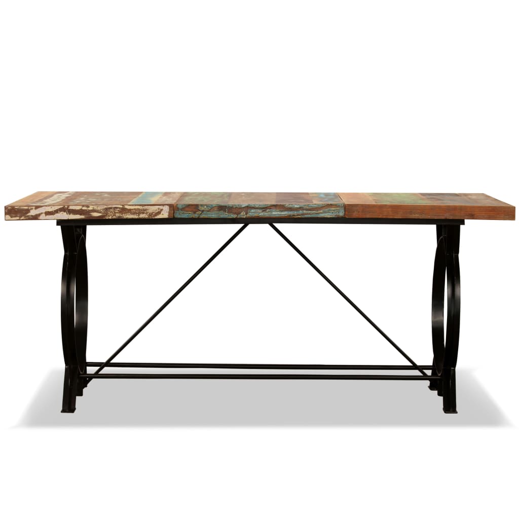 vidaXL Dining Table Solid Reclaimed Wood 180 cm 3