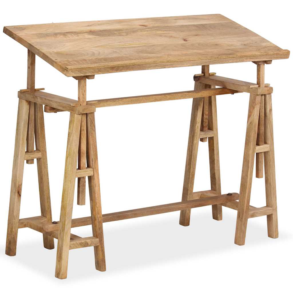 244948 vidaXL Drafting Table Solid Mango Wood 116x50x76 cm 1