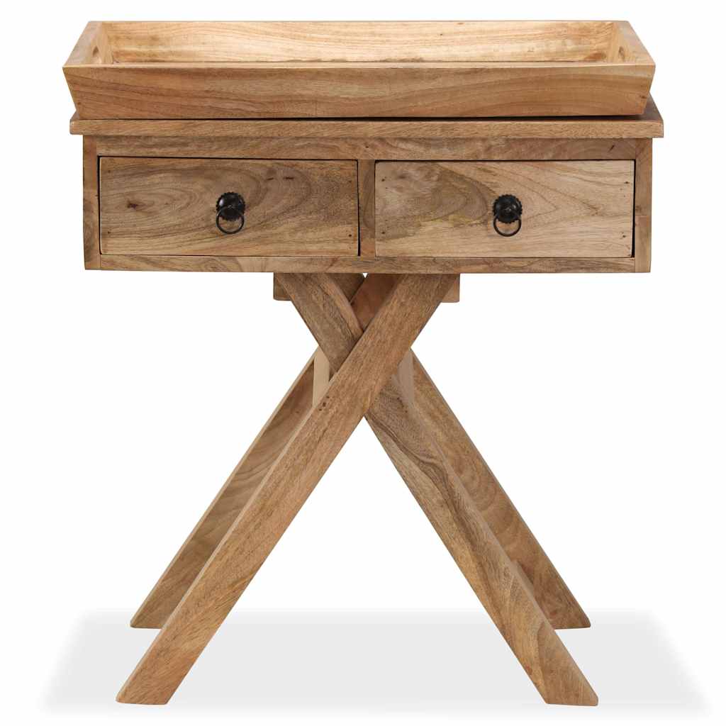 244952 vidaXL Side Table Solid Mango Wood 65x40x76 cm 4