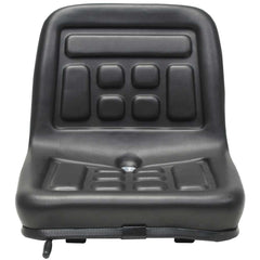 vidaXL Universal Tractor Seat Black 2