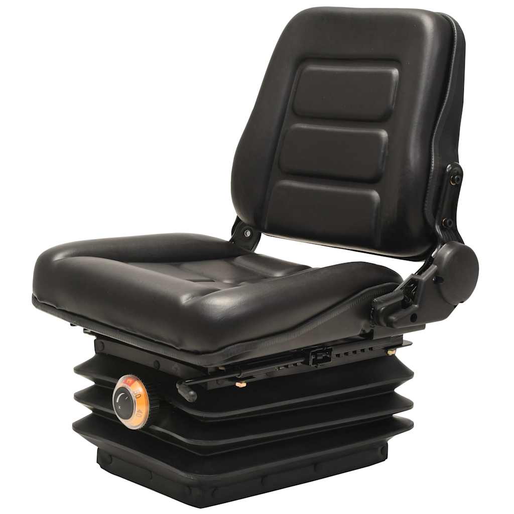 142319 vidaXL Forklift & Tractor Seat with Suspension and Adjustable Backrest 1