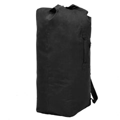 91387 vidaXL Army-Style Duffel Bag 85 L Black 4