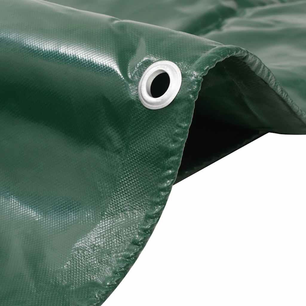 vidaXL Tarpaulins Green 2 x 3 m Canvas with PVC Coating 2