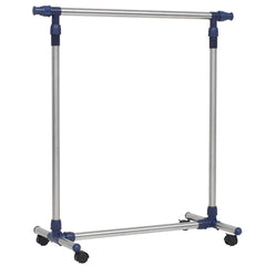 245625 vidaXL Adjustable Clothes Rack Stainless Steel 165x44x150 cm Silver 3