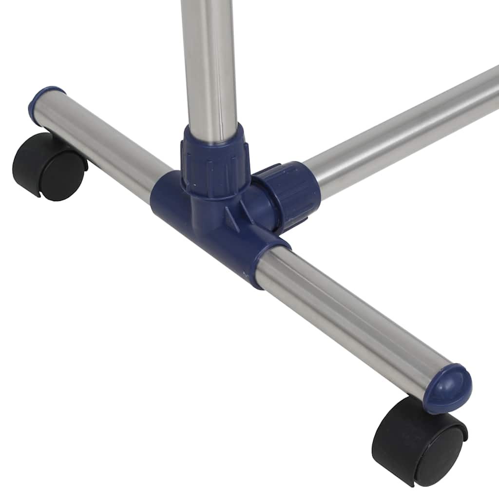 245625 vidaXL Adjustable Clothes Rack Stainless Steel 165x44x150 cm Silver 5