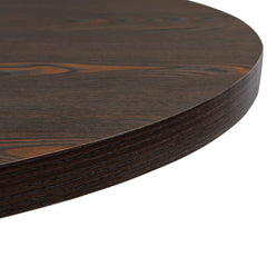 vidaXL Bistro Table MDF and Steel Round 80x75 cm Dark Ash 5