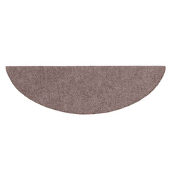 vidaXL Stair Mats Self-adhesive 15 pcs 56x17x3 cm Light Brown Half Round 5